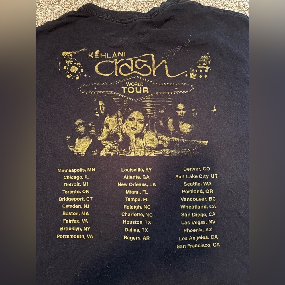 Kehlani “Crash” Tour Graphic T-Shirt –Size XL - Picture 6 of 6